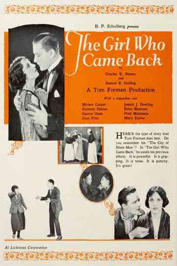 The Girl Who Came Back Poster
