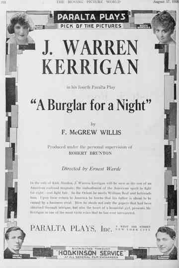 A Burglar for a Night Poster