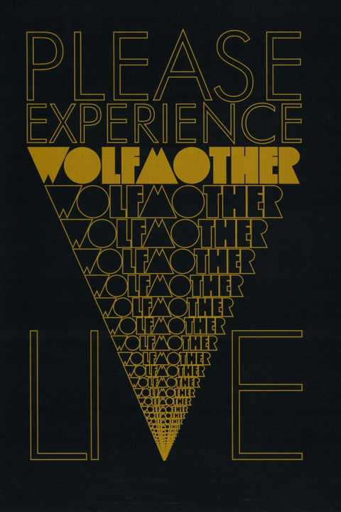 Wolfmother - Please Experience Live poster