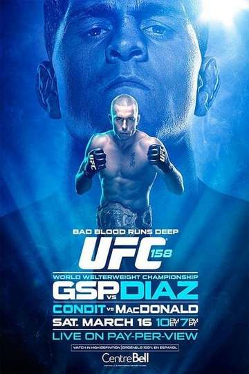 UFC 158 StPierre vs Diaz Poster