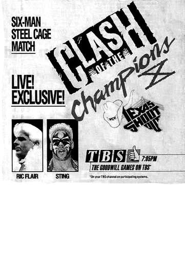 WCW Clash of The Champions X Texas Shootout Poster