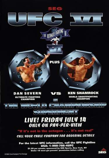 UFC 6 Clash Of The Titans Poster