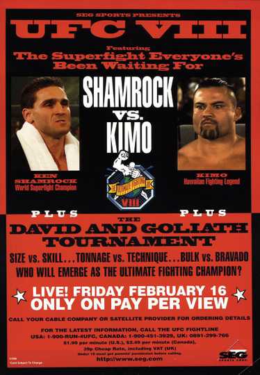 UFC 8: David vs. Goliath Poster