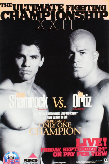 UFC 22 Only One Can be Champion Poster