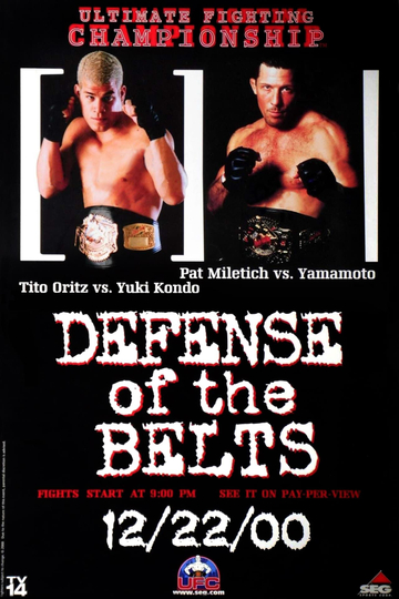 UFC 29: Defense of the Belts Poster