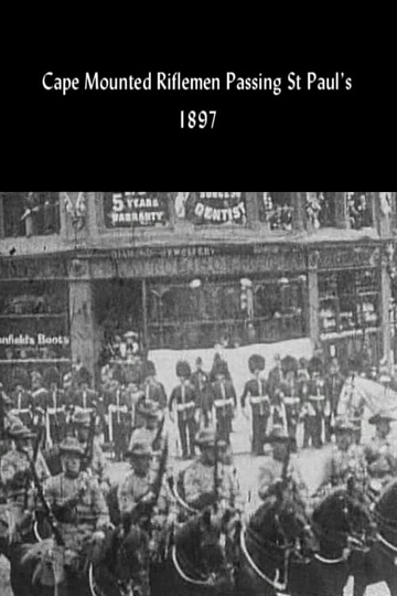 Caped Mounted Riflemen Passing St Pauls