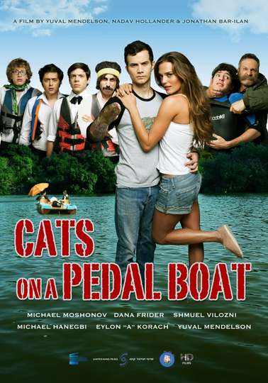 Cats on a Pedal Boat Poster