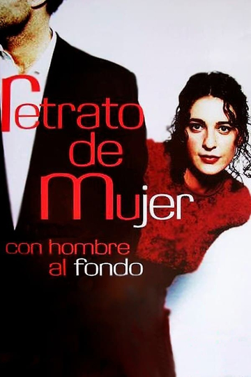 Retrato de mujer con hombre al fondo Poster