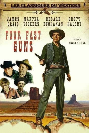 Four Fast Guns Poster