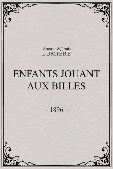 Enfants jouant aux billes