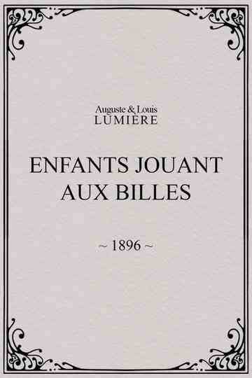 Enfants jouant aux billes