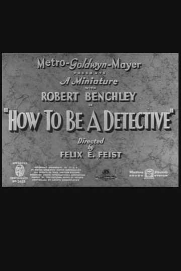 How to Be a Detective Poster