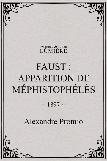 Faust: Appearance of Mephistopheles