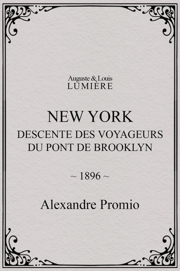 New York, descente des voyageurs du pont de Brooklyn