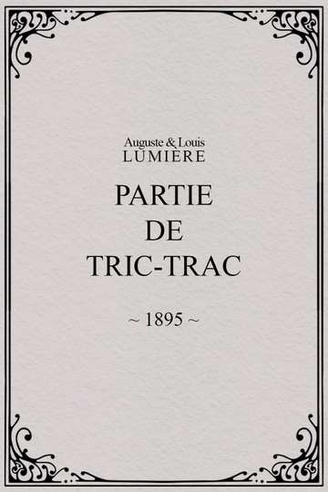 Partie de trictrac Poster