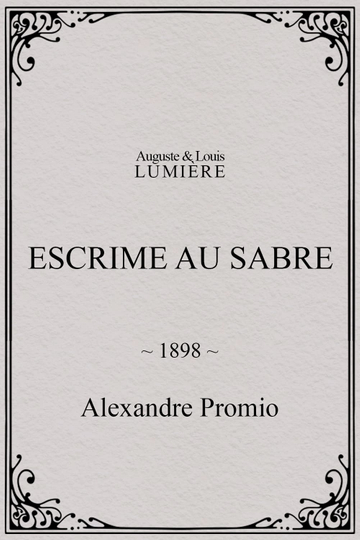 Escrime au sabre