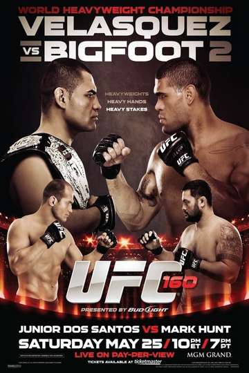 UFC 160 Velasquez vs Bigfoot 2 Poster
