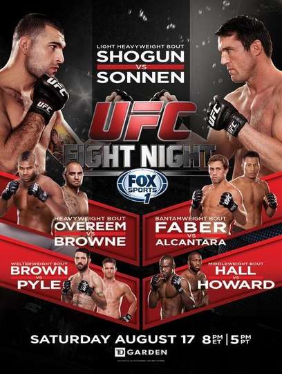 UFC Fight Night 26 Shogun vs Sonnen Poster