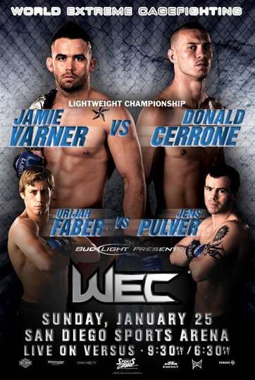 WEC 38 Varner vs Cerrone Poster