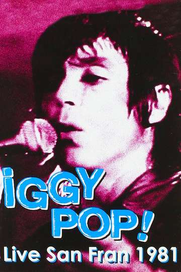 Iggy Pop Live San Fran 1981 Poster