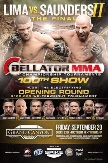Bellator 100 Lima vs Saunders Poster