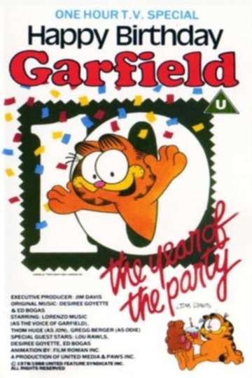 Happy Birthday Garfield Poster