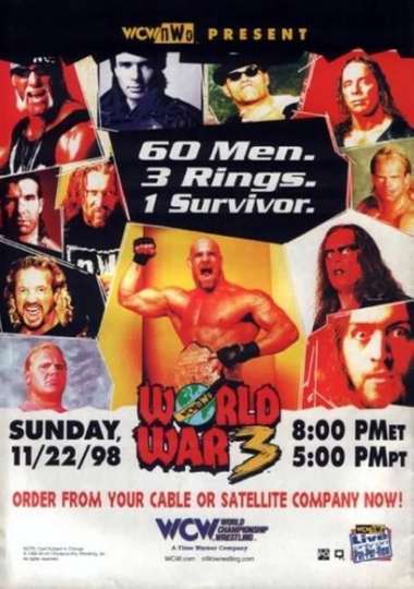 WCW World War 3 1998 Poster