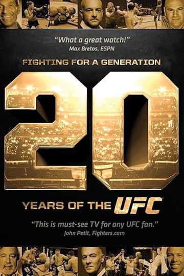 Fighting for a Generation: 20 Years of the UFC Poster