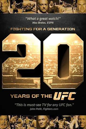 Fighting for a Generation 20 Years of the UFC Poster
