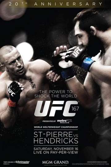 UFC 167 StPierre vs Hendricks Poster
