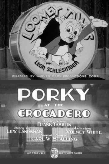 Porky at the Crocadero Poster