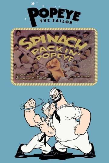Spinach Packin Popeye Poster