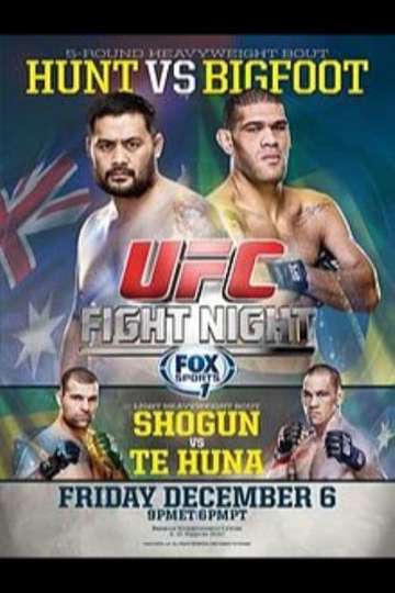 UFC Fight Night 33 Hunt vs Bigfoot Poster