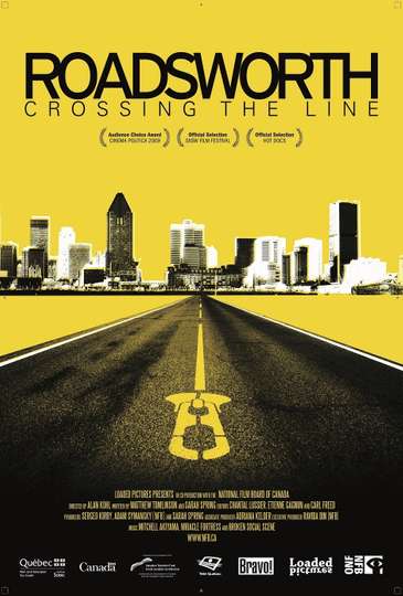 Roadsworth Crossing the Line Poster