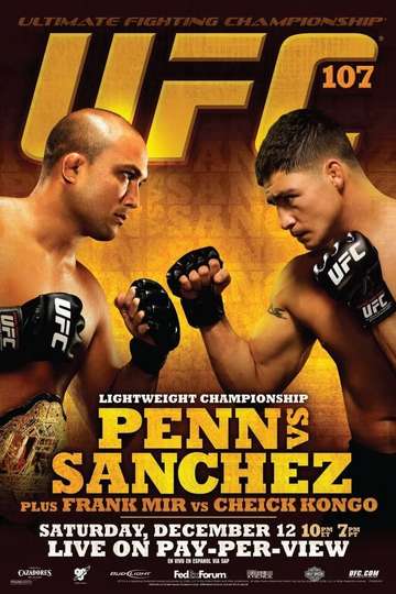 UFC 107 Penn vs Sanchez Poster