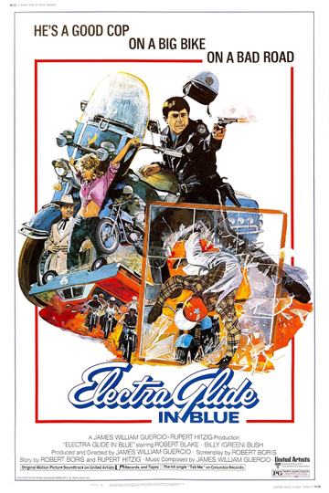 Electra Glide in Blue Poster