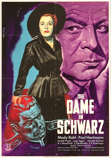 Die Dame in Schwarz Poster