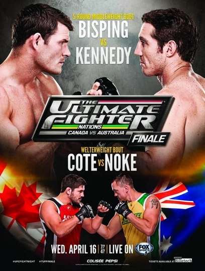 The Ultimate Fighter Nations Finale Bisping vs Kennedy Poster