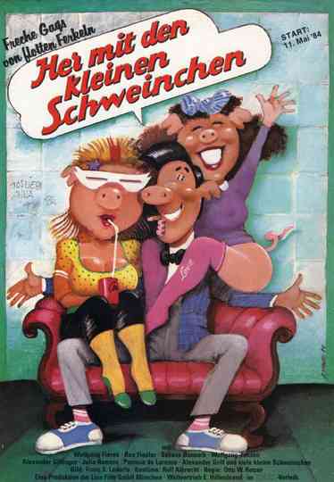 Her mit den kleinen Schweinchen Poster