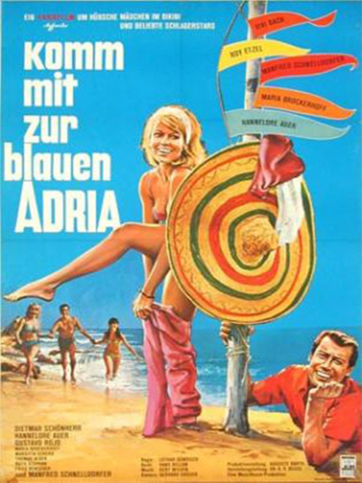 Komm mit zur blauen Adria Poster