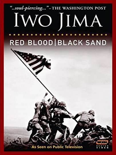 Iwo Jima Red Blood Black Sand Poster