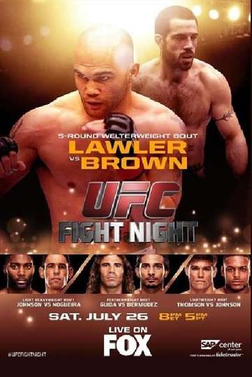 UFC on Fox 12 Lawler vs Brown Poster