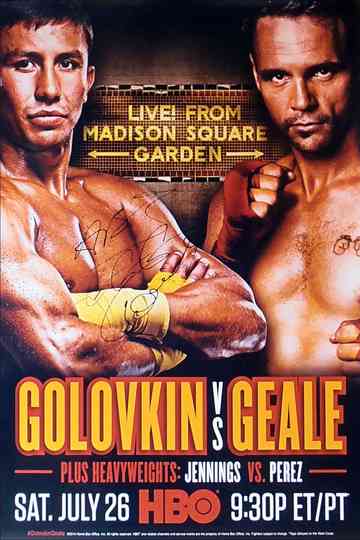 Gennady Golovkin vs Daniel Geale Poster
