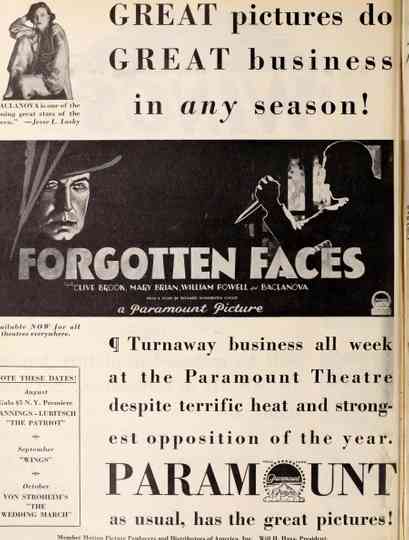 Forgotten Faces Poster