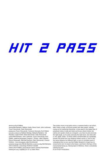 Hit 2 Pass Poster