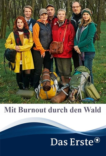 Mit Burnout durch den Wald Poster