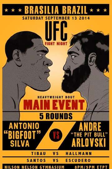 UFC Fight Night Bigfoot vs Arlovski Poster