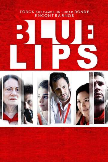 Blue Lips Poster