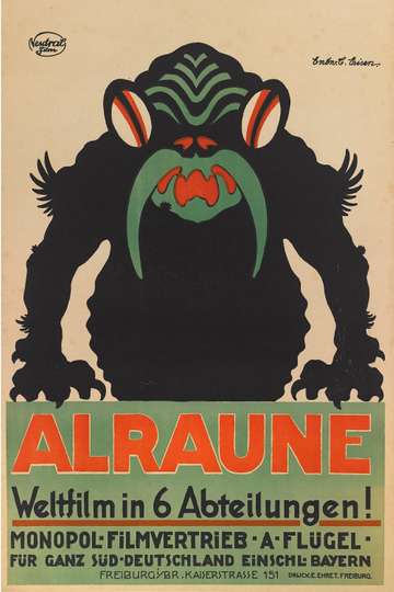 Alraune, die Henkerstochter, genannt die rote Hanne Poster