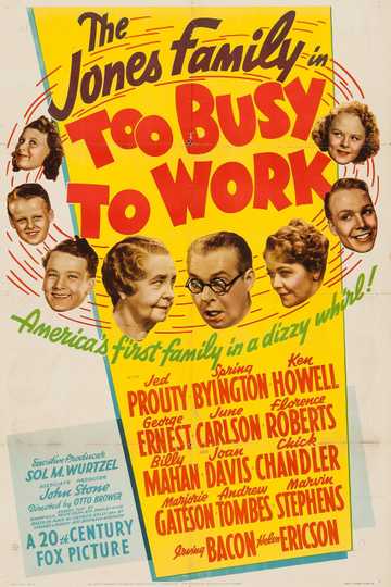 Too Busy to Work Poster